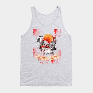 Streetball Basketball Art Tank Top